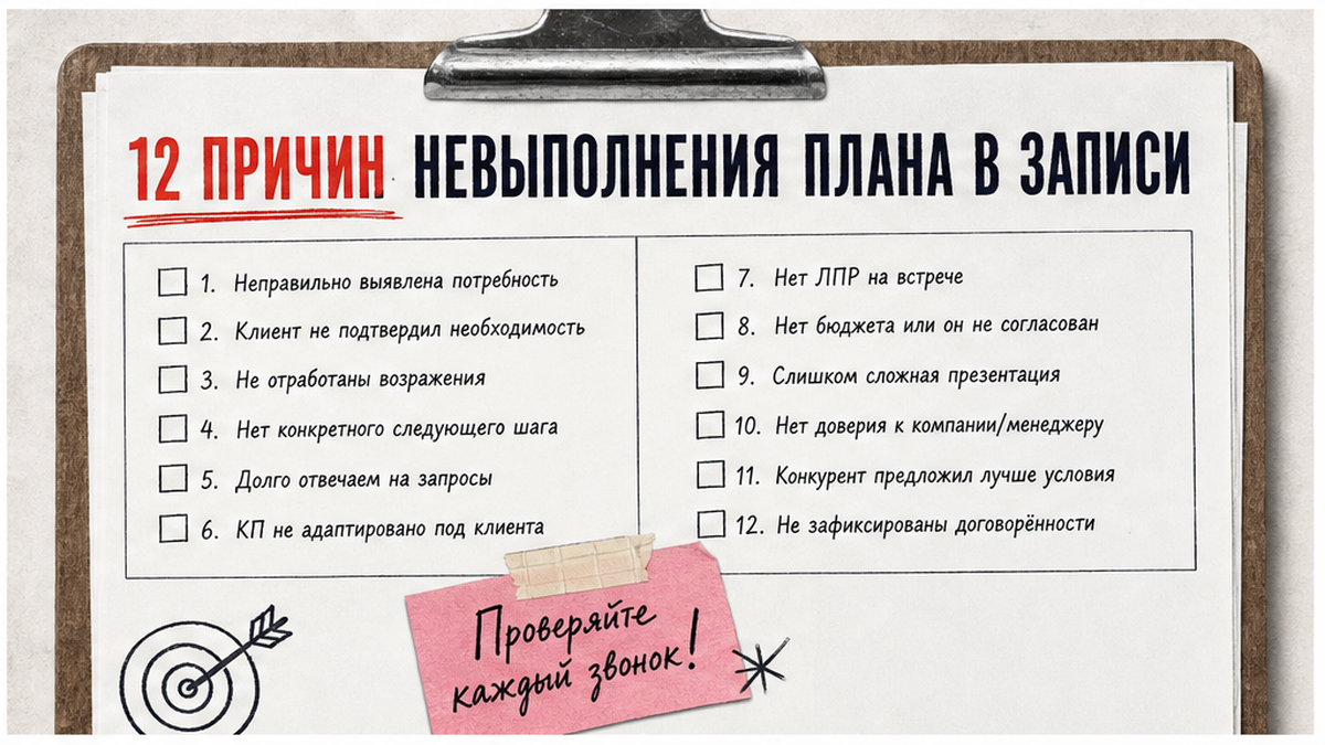 Чеклист: 10 тегов для контроля отдела продаж в IQSTAT