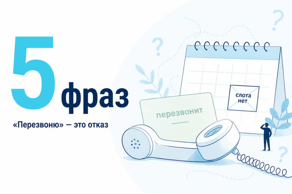 Перезвоню — это отказ. 5 фраз