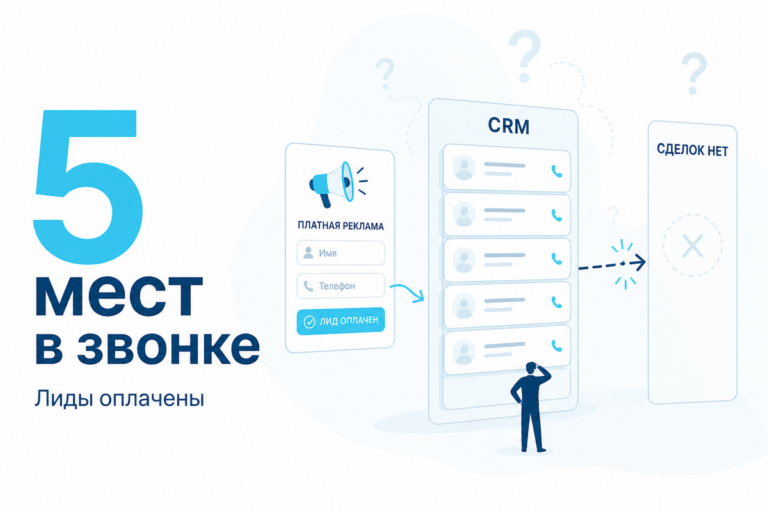 Реклама работает, продаж нет: 5 мест в звонке