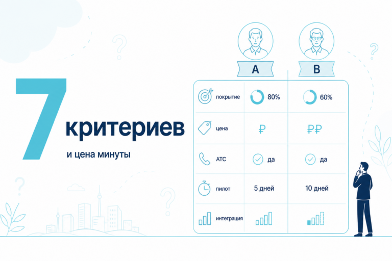 7 критериев и цена минуты