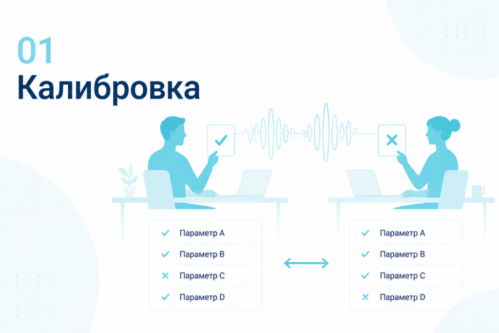Калибровка двух сотрудников ОКК