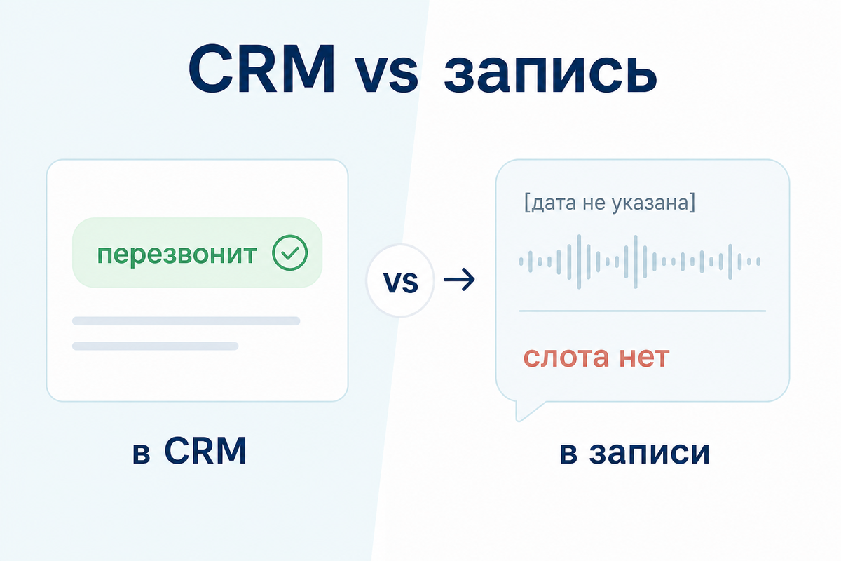 «В CRM перезвонит, в записи слота нет»