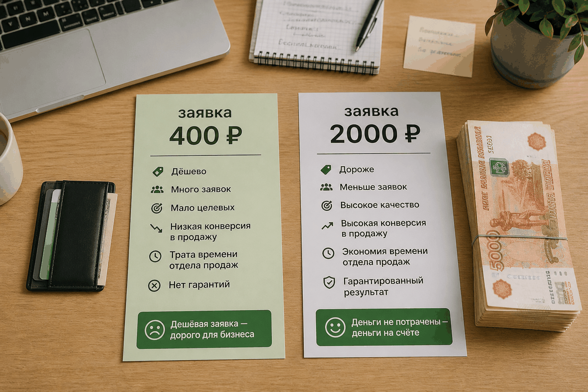 Заявка 400 ₽ vs 2000 ₽: что доехало на счёт